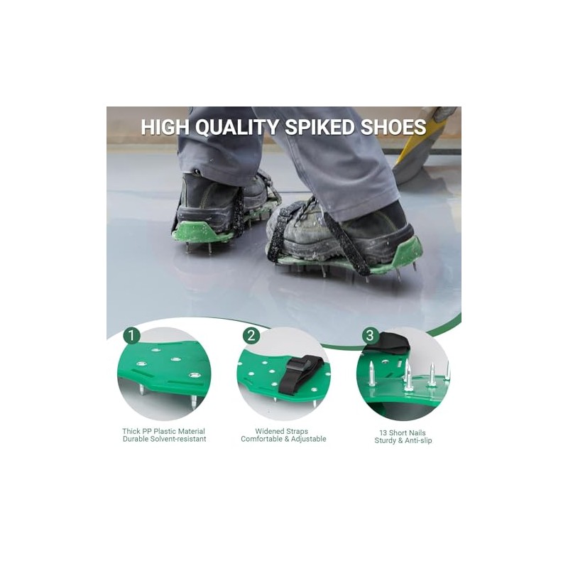 9-inch Spiked Roller for Self Leveling,Epoxy Shoes Spikes,Self Leveling Tool