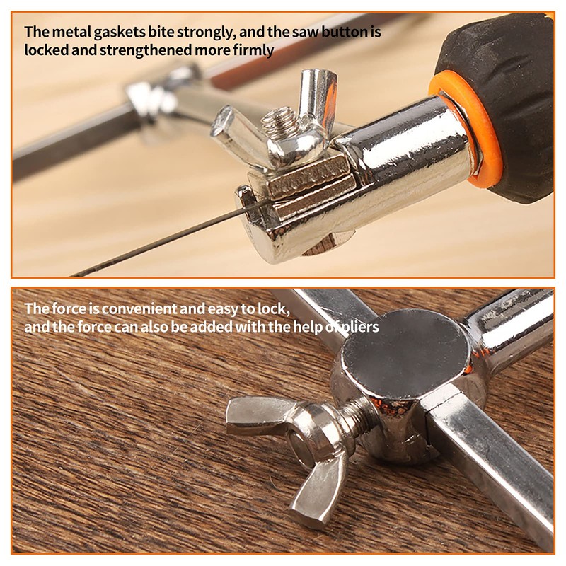 Telituny Coping Saw Multi-Purpose Tipping Saw, High-Strength Hacksaws with 15