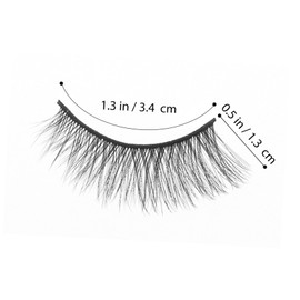 Minkissy False Lashes Natural Eyelashes Strips Fake Eyelashes Pack Comfortable Wear for Glamour