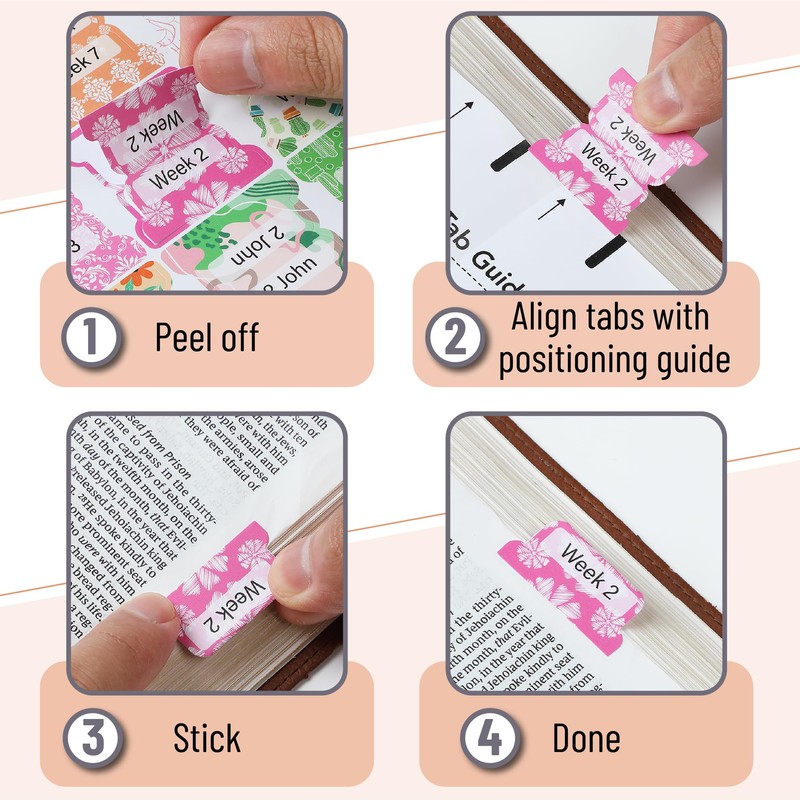 Mr. Pen- Bible Tabs, 120 pcs, Garden Glory, Laminated Bible