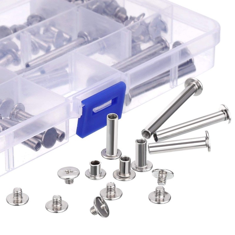 Pangda 80 Set Chicago Binding Screws Assorted Kit 7 Different