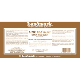 Lundmark Lime and Rust Remover Concentrate, 1-Gallon, 3390G01-4