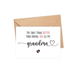 The Only Thing Better Than Having You As My Grandma - Is Our Baby Having You For A Great Grandma - Promoted To Great Grandma - Pregnancy Announcement Greeting Card