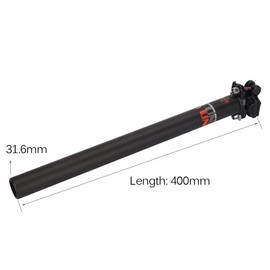 Bike Seatpost 31.6 400mm FOMTOR Bicycle Adjustable Long Seat Post Mountain Bike Seatpost for MTB Road Bike Folding Bike BMX