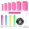 141 Pieces Hair Rollers Set Include 60 Plastic Hair Rollers