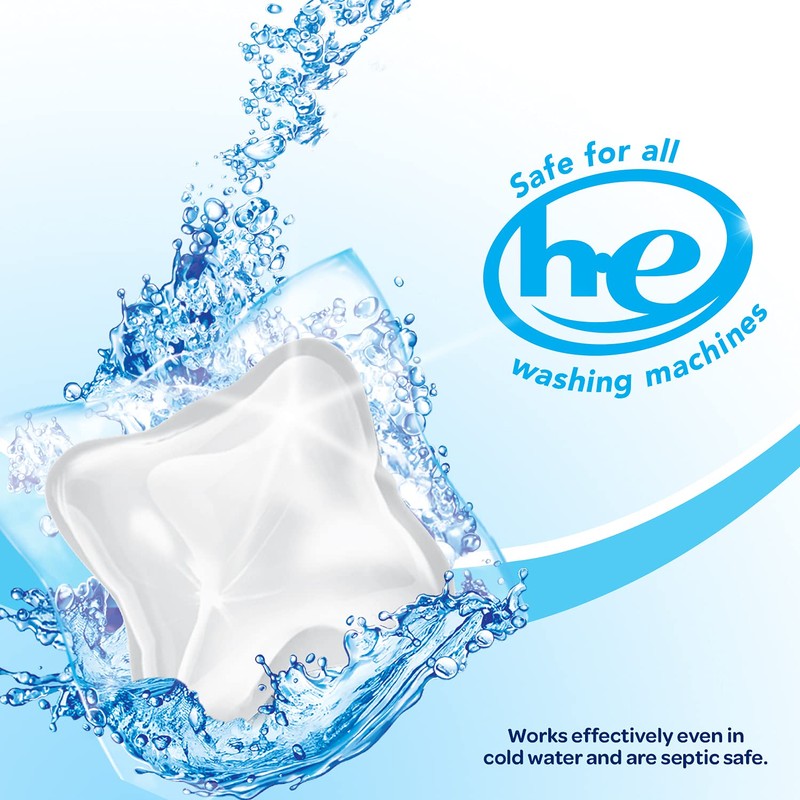 All Mighty Pacs Laundry Detergent, Free Clear Pouch, 16 Count