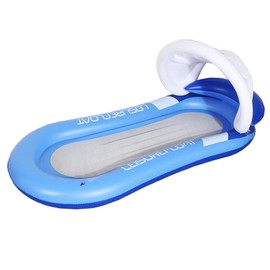 BESPORTBLE Inflatable Floating Bed Removable Shade Canopy PVC Water Hammock Ergonomic Recliner for Adults for Lakes Beaches and Swimming Pools