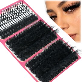 260D Anime Lash Clusters with spikes