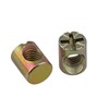 M6x11 Barrel Bolts Cross- Dowel Slotted Furniture Nut for Beds