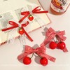 8 Pcs Cherry Strawberry Bow Hair Clips Hair Accessories Christmas