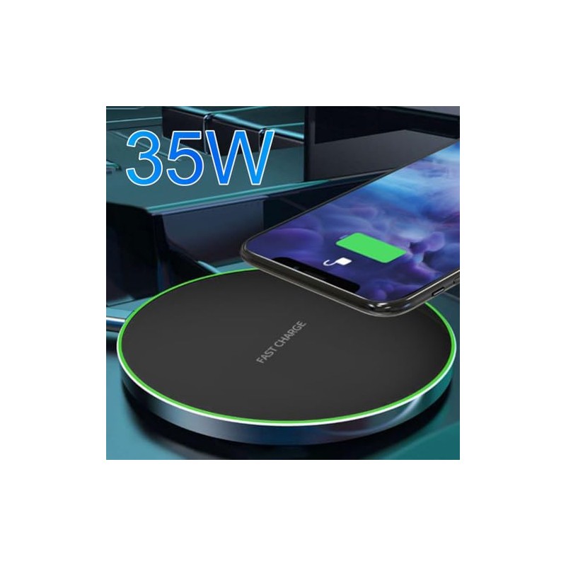 Alfombrilla de carga inalámbrica de 30 W con cable tipo