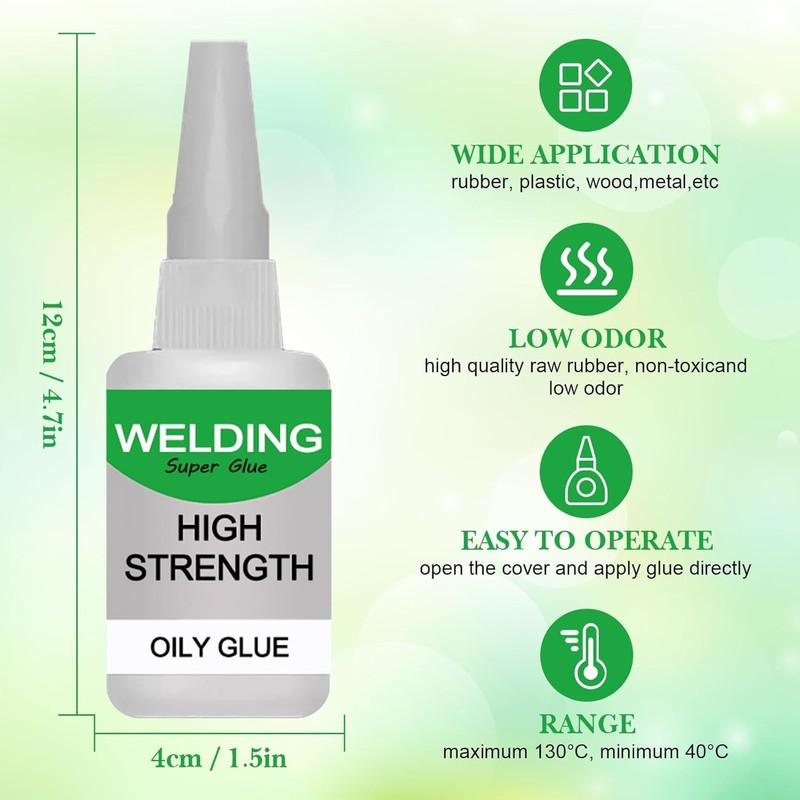 2Pack Welding High Strength Oily Glue, Magic Glue Strong &