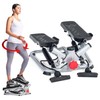 Sunny Health & Fitness Twist Stepper mini steppers for exercise at home Workout Cardio Machine Equipment Gym Stair Master Climber Thigh Space Squat Advanced Twisted Resistance Bands - SF-S0979