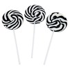 Black and White Swirl Pop Suckers (24 individually wrapped lollipops)