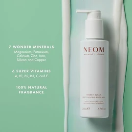 Neom Leche Corporal Multimineral 200 Ml (Hierbabuena, Romero Y Eucalipto)  Magnesio, Aceite De Rosa Mosqueta Y Aceite De Cha  Hidrata, Nutre Y...     