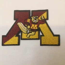 Unbranded Minnesota Golden Gophers Vintage Embroidered Iron On Patch 3”x2”
