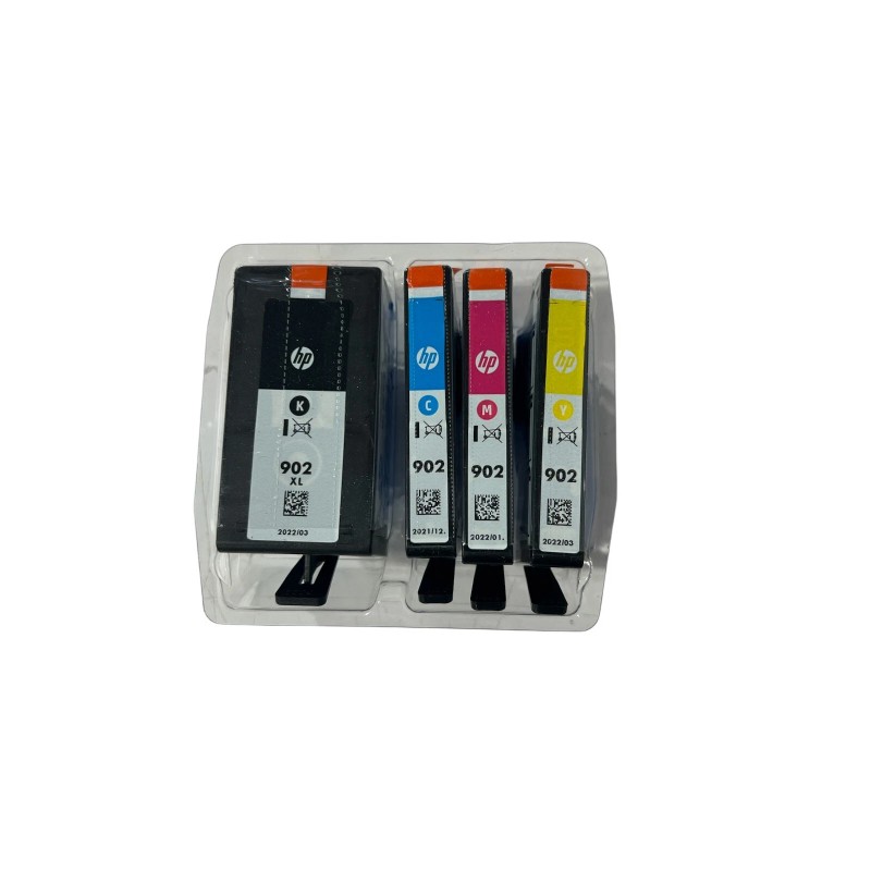 HP 902XL High-Yield Black and 902 Multicolor Ink Cartridges Retail