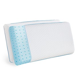 Elegant Comfort Premium Memory Foam, Luxury Pillow for Back, Side or Stomach Sleepers Soft Yet Supportive Feel, Breathable and Washable Cover, Ideal for Home or Travel, King, White 2 Count