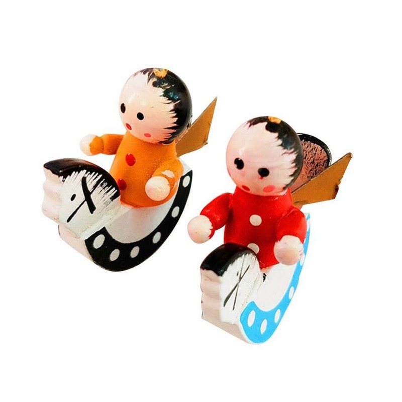 48pcs Christmas Tree Hanging Ornament Wooden Handmade Christmas Tree Figures