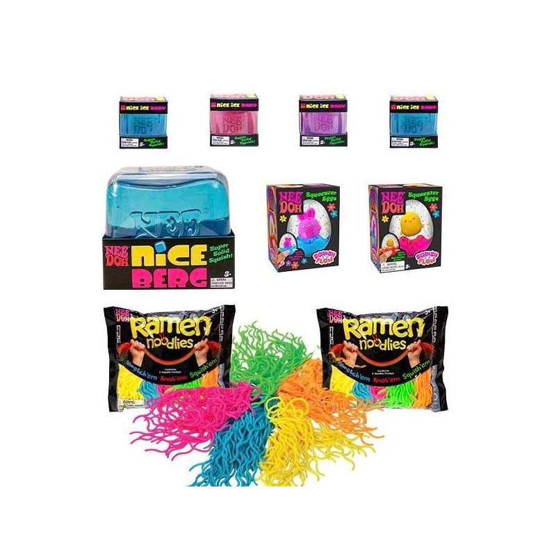 Schylling NeeDoh Spring Sensations Bundle - Squishy Sensory Toys -