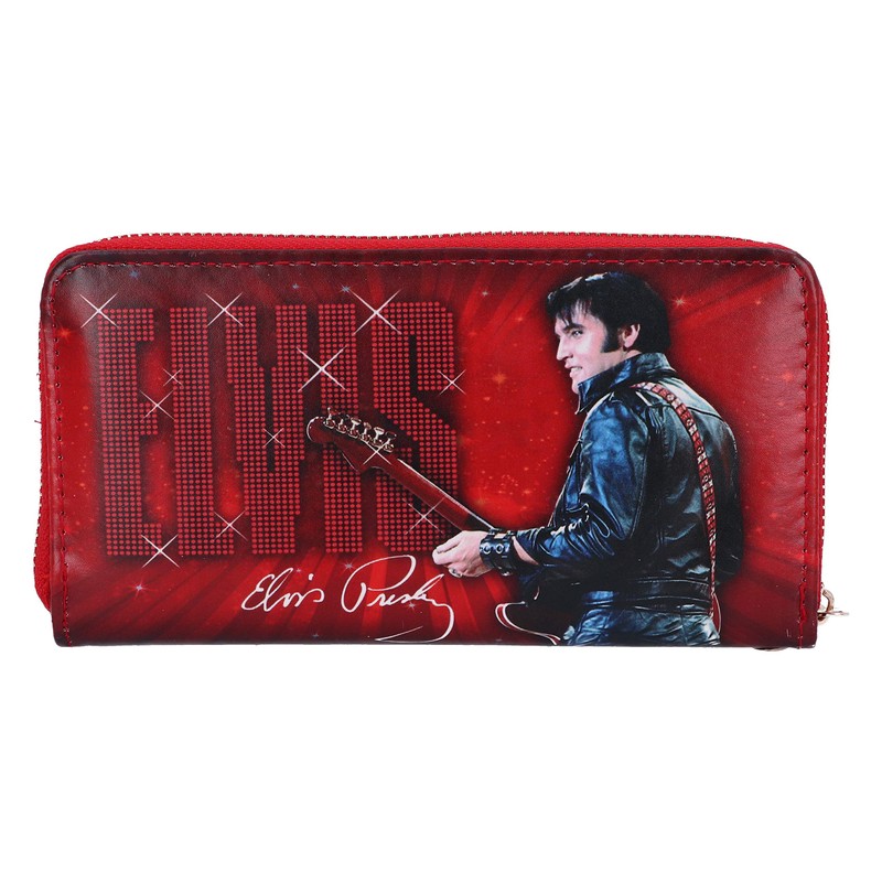 Nemesis Now Elvis 68 Performance Red Womens Purse, Polyurethane, 19cm