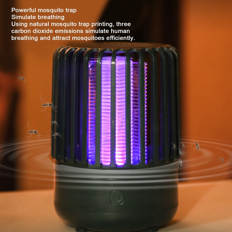 LED Mosquito Trap Lamp USB Rechargeable UV Photocatalyst Electric Insect