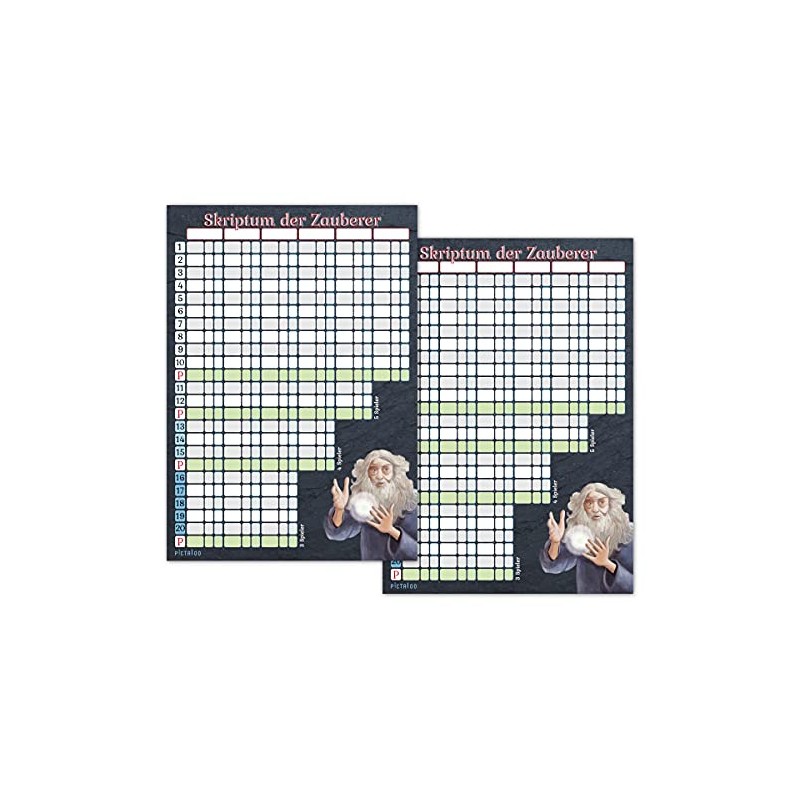 Card Game Pad DIN A5 - Script of the Wizards