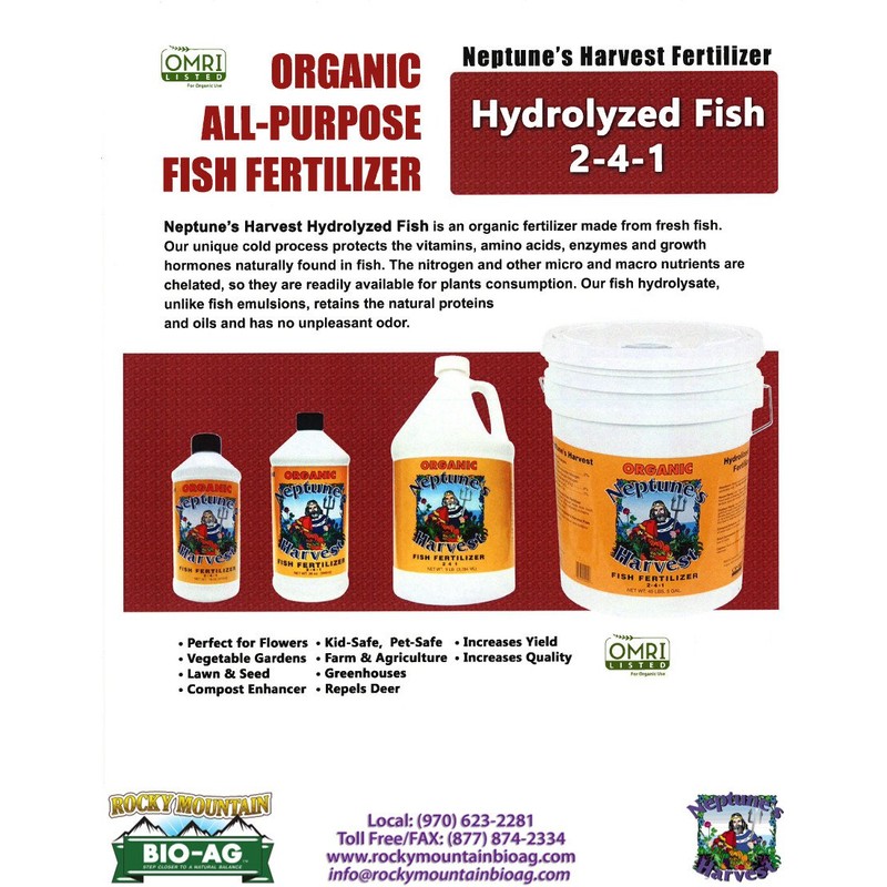 Fish Fertilizer Neptune's Harvest