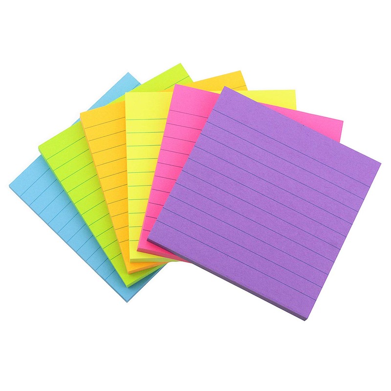 Early Buy Lined Sticky Notes with Lines 4x4 Self-Stick Notes