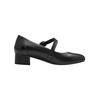 Tamaris Comfort Women's Leather Velcro Strap Court Shoes, black