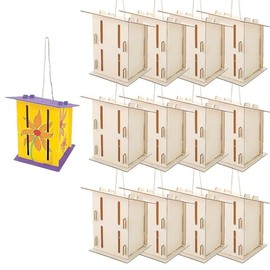 Fun Express Butterfly House Kits for Kids, Makes 12 - DIY Classroom Crafts Project and Learning Activities for Kids