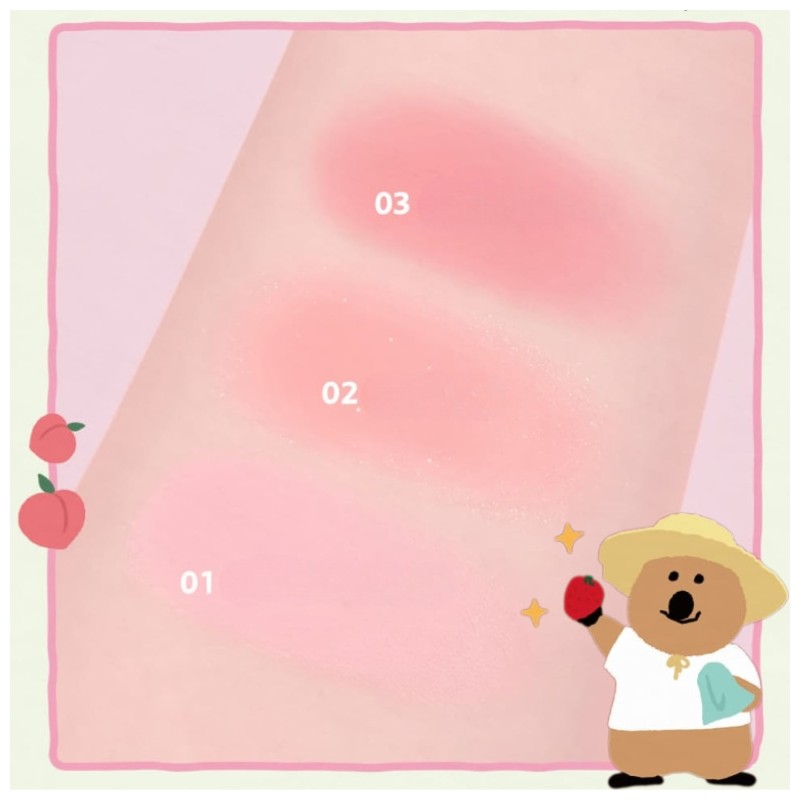 THE FACE SHOP Pastel Cushion Blusher 5g [Dinotang Edition], Shade:02
