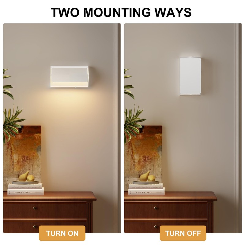 Aoceley Indoor Modern Led Aluminum Wall Sconces,18W 5CCT 3000K-6000K Dimmable