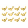 sourcing map Brass Wing Nuts, M6 Butterfly Nut Hand Twist