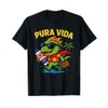 Pura Vida Cute Superhero Basilisk Costa Rica Vacation Surf T-Shirt