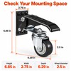 Retractable Workbench Casters, Set of 4 – 660 lb Total