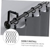 GRIRIW 40pcs Curtain Rings with Clips Drapery Rings for Easy