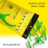 Grin GRIN XtraFine Flosspyx, Floss Picks, 75 Count, Dental Flossers,