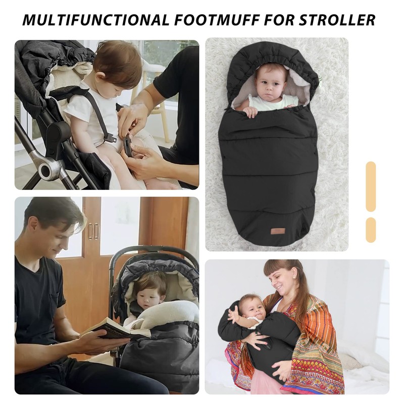 LAT Baby Warm Bunting Bag Universal,Stroller Sleeping Bag Cold Weather,Waterproof