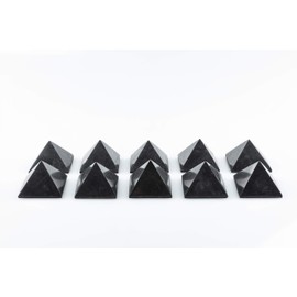 SN NATURSTEIN UG - Polished Shungite Pyramid | Gem Stone from Karelia - 10 x 4 cm