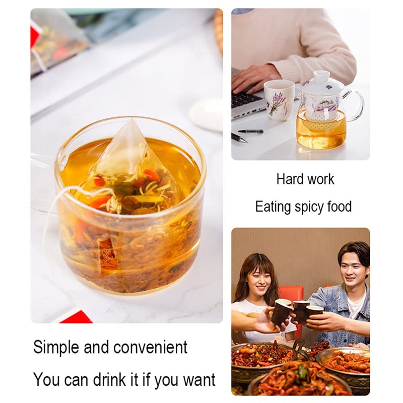 Generic Chrysanthemum Cassia Seeds Tea Bags(160g, 8gX20Bags), Honeysuckle, Chinese wolf-berry,