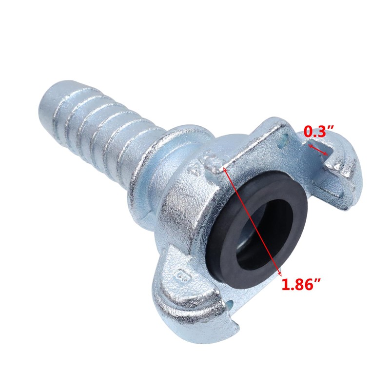 3/4 Inch Hose Barb Chicago Air Hose Fitting 4Pcs, Universal