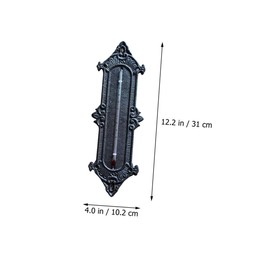 BESPORTBLE Pc Cast Iron Greenhouse Thermometer Wall-mounted Temperature Meter Easy to Read High Accuracy Decor