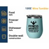 Personal Trainer Teal Edition Wine Tumbler 12oz - Fitness Architect