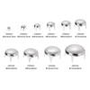 sourcing map 100Pcs Silver Round Dome Rivets, 10 Sizes Brass