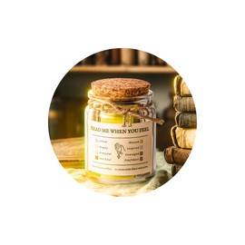 Bible Verse Jar, Initial H Prayer Jar for Emotion and Feelings Christian Scripture Daily Bible Verse Gifts for Women, Mood-booster Scriptural Study Supplies Men Christian Art Work for Family