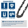 SawWorks 3-Pack 20 Inch Chainsaw Chain, 325" Pitch .058" Gauge