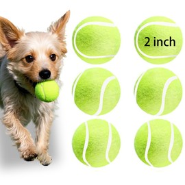 6Pcs Small Tennis Balls for Dogs, 2 Inch Mini Tennis Balls for Dogs, Dog Tennis Balls for Small Dogs, Small Dog Balls for Playing and Practice, Small Tennis Balls for Automatic Dog Ball Launcher