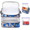 FlowFly Kids Double Decker Cooler Insulated Lunch Bag Large Tote