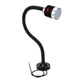 Round Magnetic Base Gooseneck Light Industrial LED CNC Machine Tool Lathe Work Lamp AC220V 3W